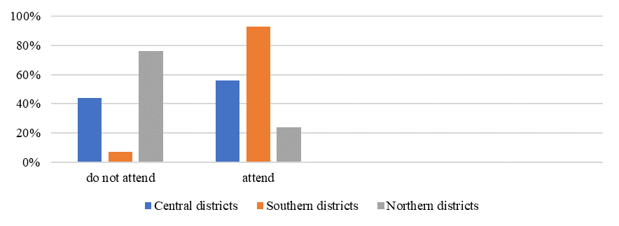 Diagram "Do you attend elective courses?"