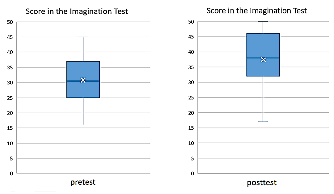 Scores in the Imagination Tests
