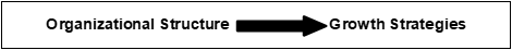 Figure 01. Organizational Structure - Growth Strategies Introduction Model