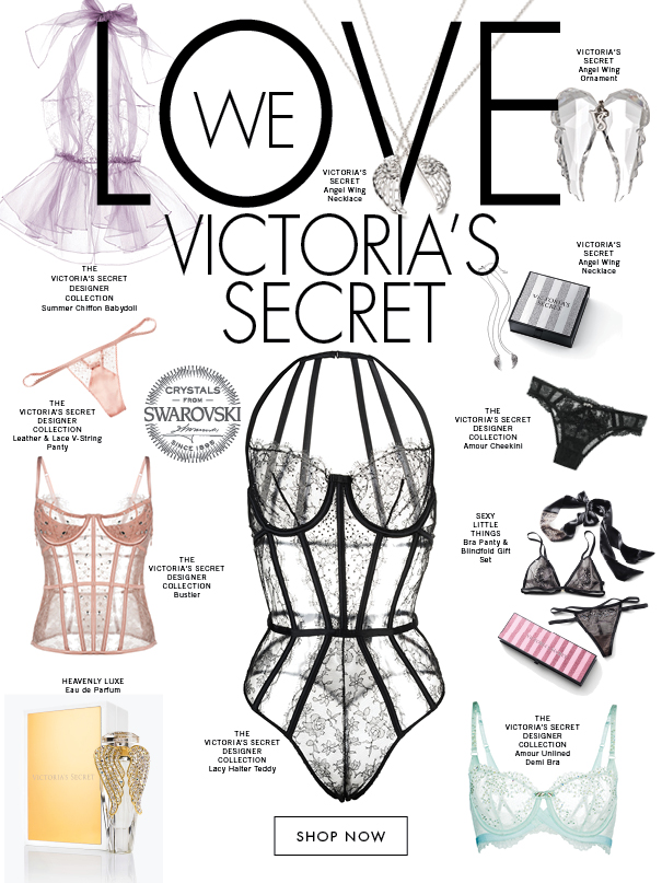 Victoria's Secret Lingerie ("Swarovski Elements Online Magazine-http://mam.swarovski.com/pindownload/login.do?pin=7L22CX ", May 2015)