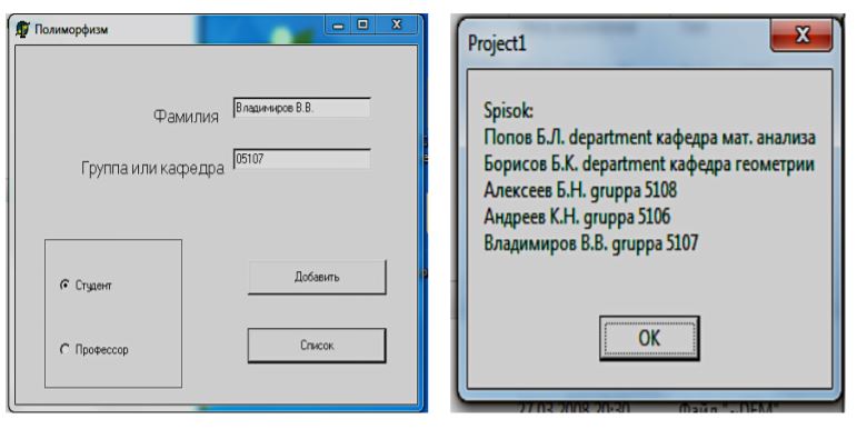 The results of the project.