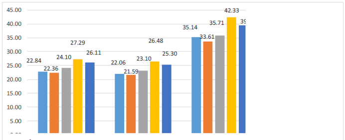 Fig. 12. Result at pushups (IXth and
      XIIth grades) 