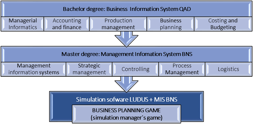 Structure of implemented IS in education process