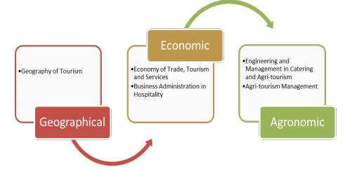 Interference fields in Geography of Tourism 