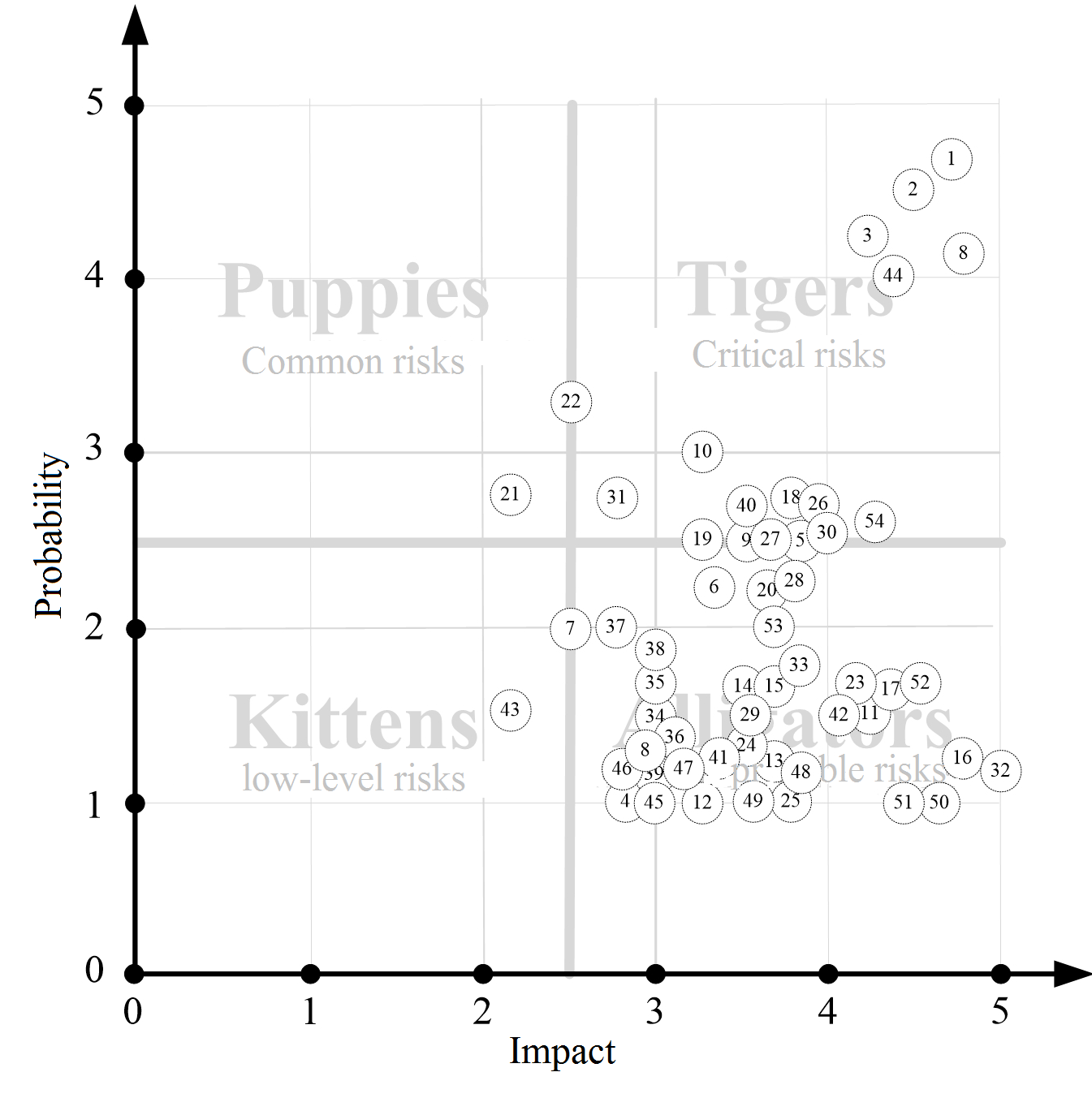 Identified negative risks of the project