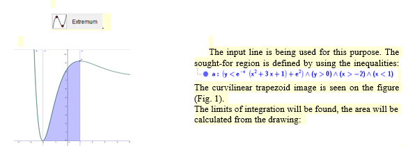 [Curvilinear trapezoid in GeoGebra]