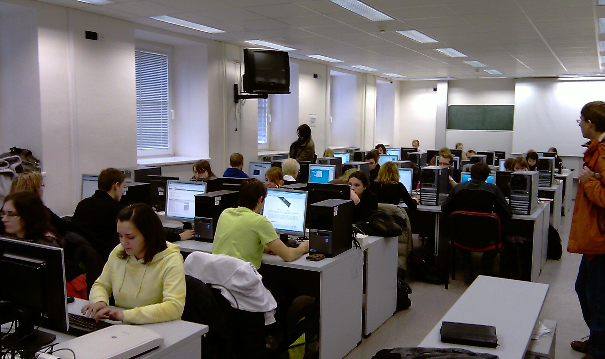 Former computer classroom at Faculty of Education, Palacký University Olomouc, Czechia