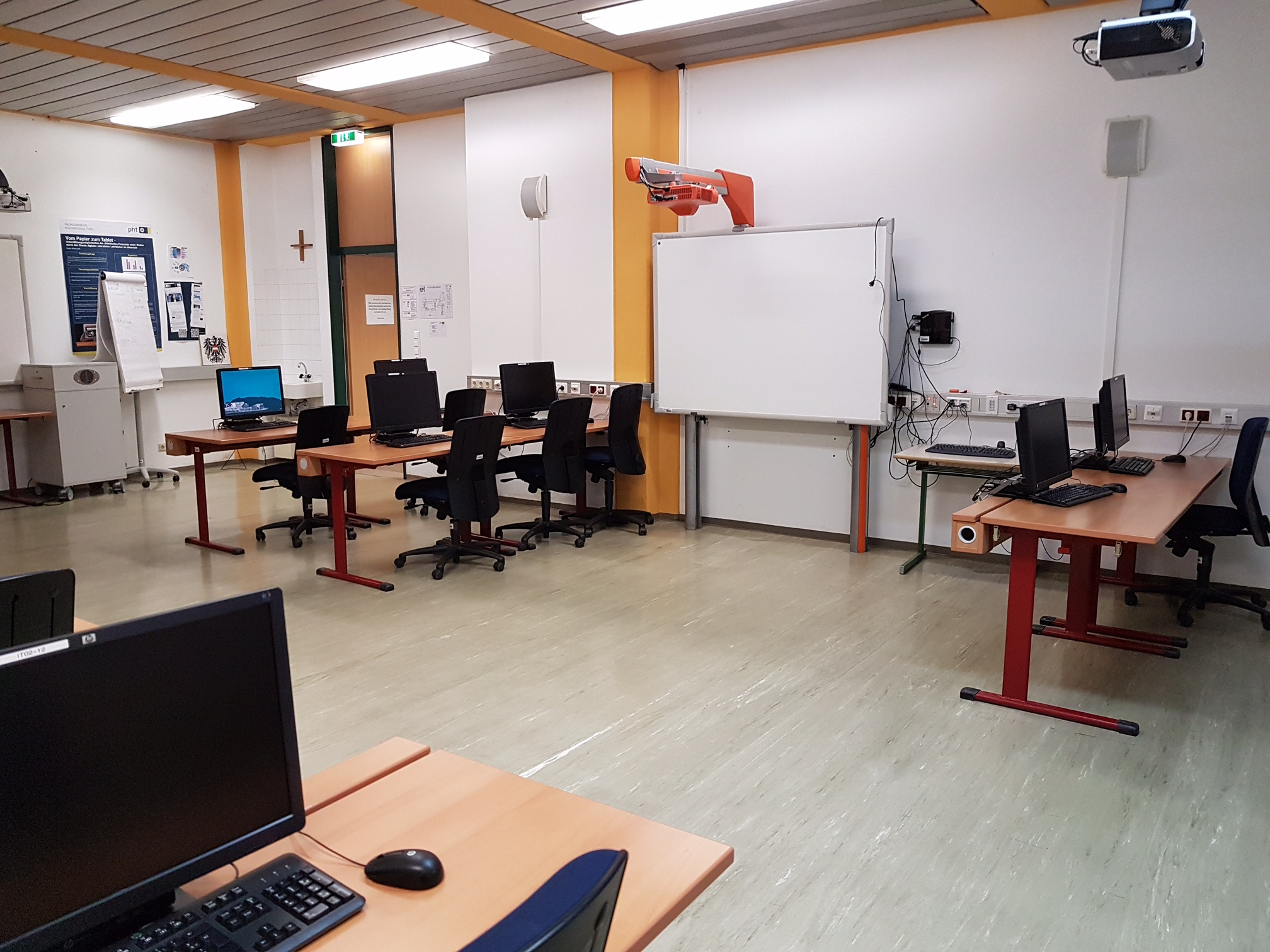 ICT classroom at Pädagogische Hochschule Tirol in Innsbruck, Austria