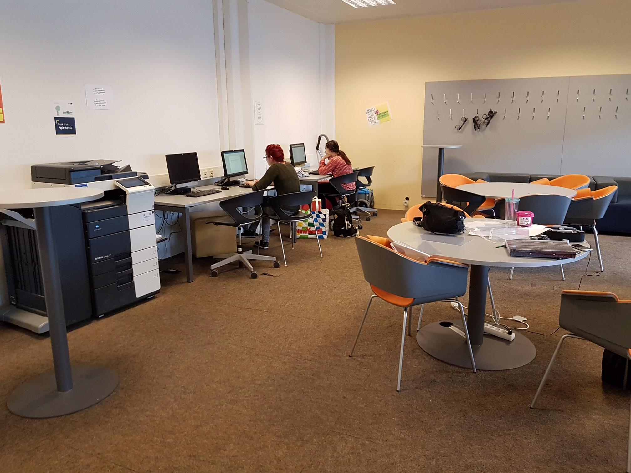 Computer classroom at Pädagogische Hochschule Tirol in Innsbruck, Austria