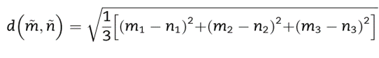 The formula for obtaining the threshold values