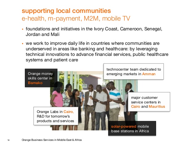 Orange supporting local community through online services