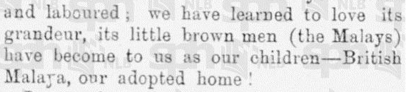 Singapore Free Press. 12 May 1909, Page 8