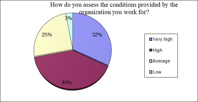 figure 01. Conditions provided by the
      school organization