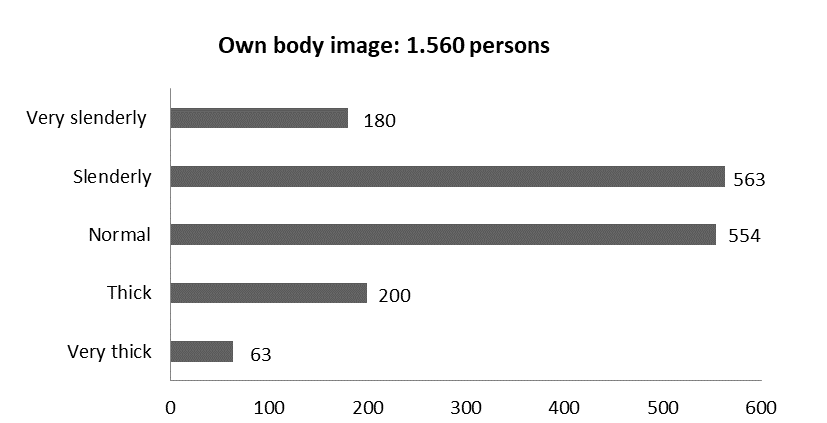 Results of own body image perception.