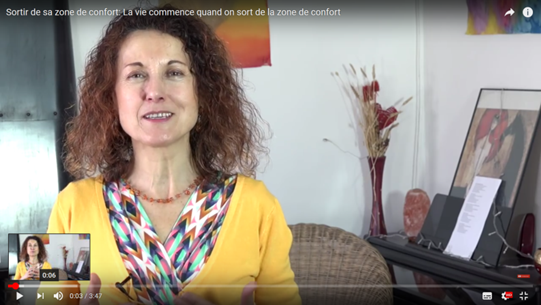 Video fragment «Sortir de sa zone de confort» [«Get out of your comfort zone»]