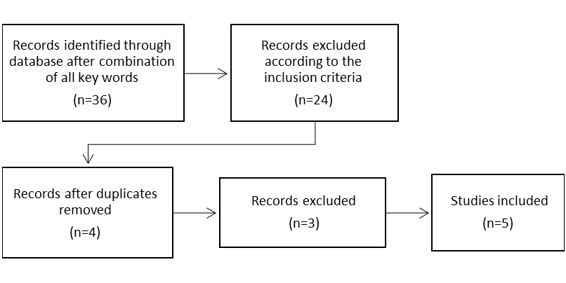 Flowchart for the selection process of the studies referring to MRS intervention programs for special education students.