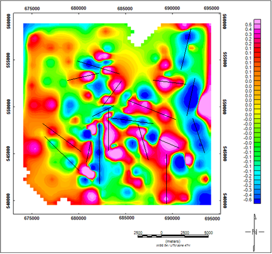 Figure 04. Residual gravity map computed from Bouguer gravity
