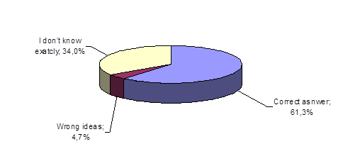 The attempts of respondents to describe the content of the concept “augmenter reality”