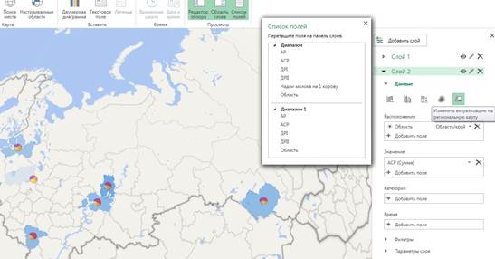 Boundaries of the corresponding administrative unit with all thematic data